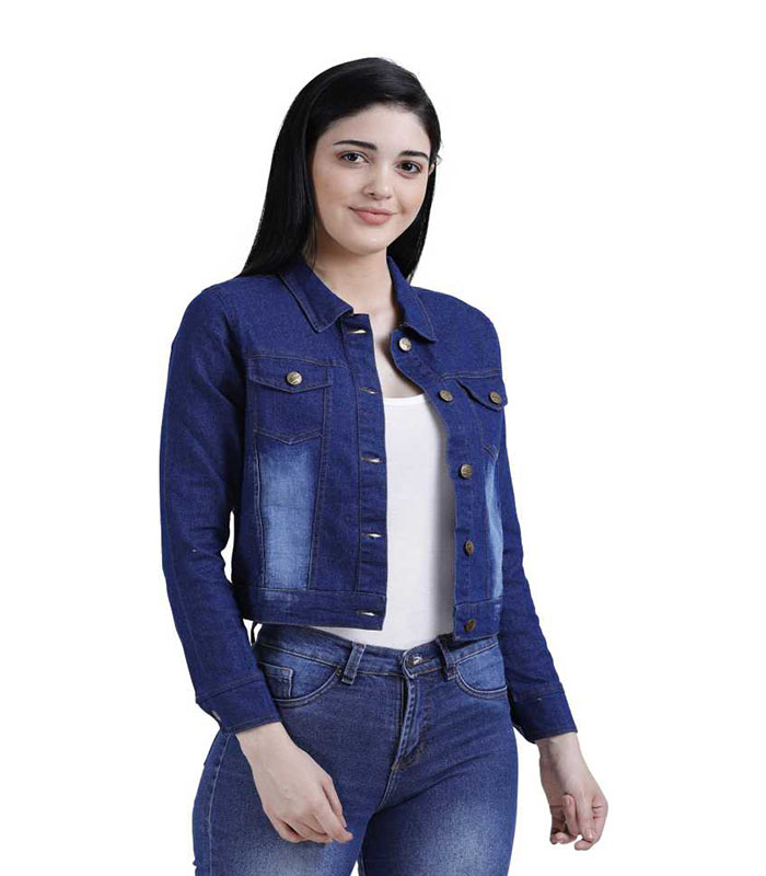 HYTREND Full Sleeve Washed Women Denim Jacket – karonstore.com